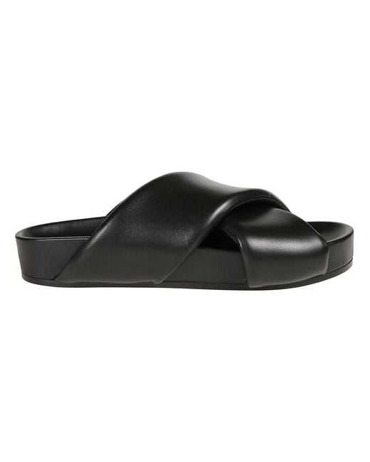 Jil Sander Black Sliders for men
