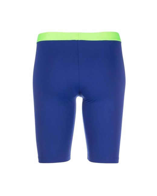DSquared² Fitness ,Blauw ,Nylon Logo-Waistband Cycling Shorts in het Blue