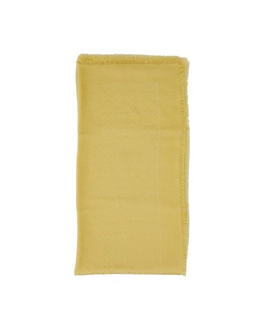 Fendi Yellow Silky Scarves