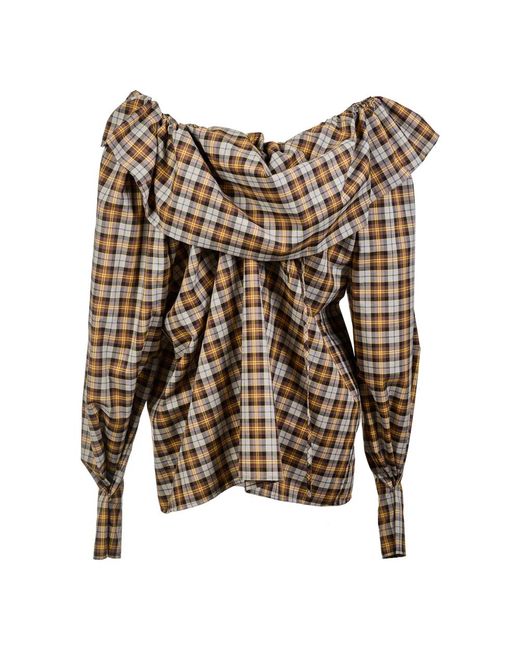 Blouses MSGM de color Brown