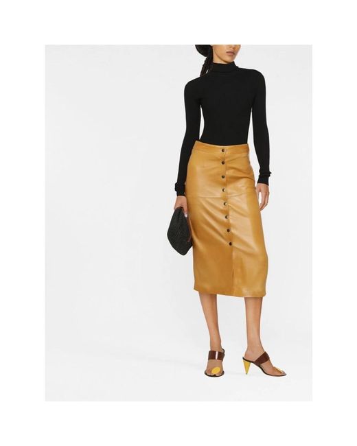 Isabel Marant Brown Leather Skirts