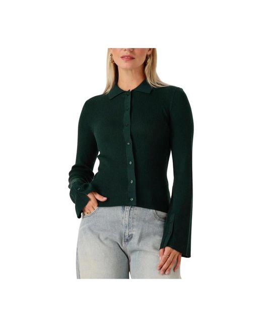 Modström Truien & Vesten ,Groen ,Wol Hirokimd Cardigan in het Green