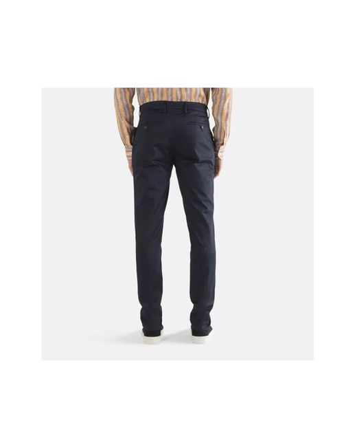 Harmont & Blaine Broeken ,Blauw ,Katoen Slim Fit Chino Broek in het Blue voor heren