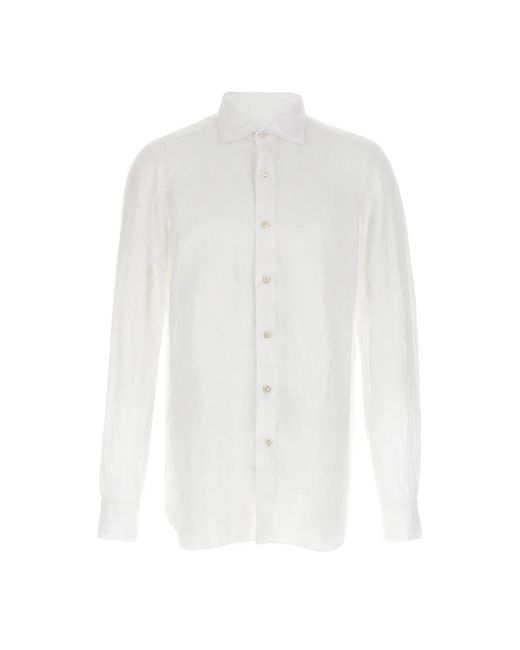Finamore 1925 White Formal Shirts for men