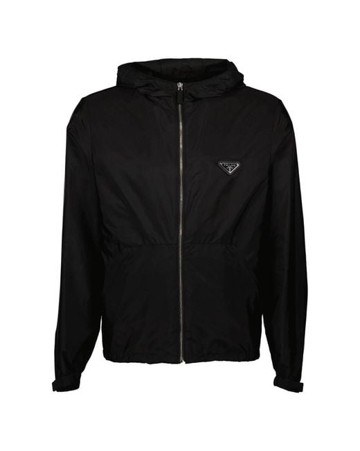 Prada Black Light Jackets for men