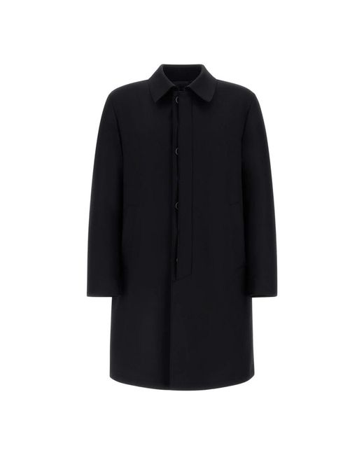 Herno Jassen ,Zwart ,Wol Minimalistische Winterjas in het Black voor heren