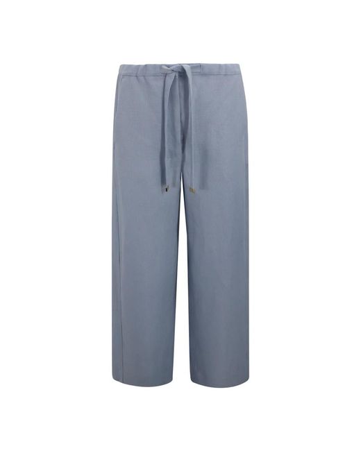 Max Mara Blue Straight Trousers