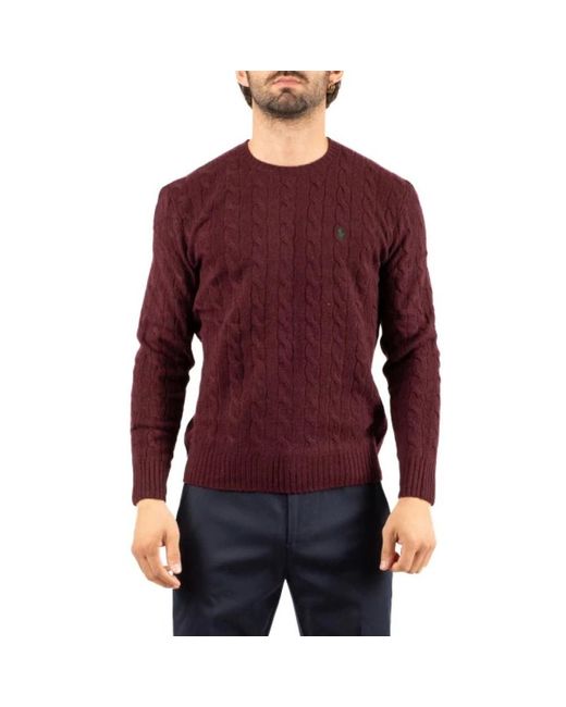 Ralph Lauren Red Round-Neck Knitwear for men