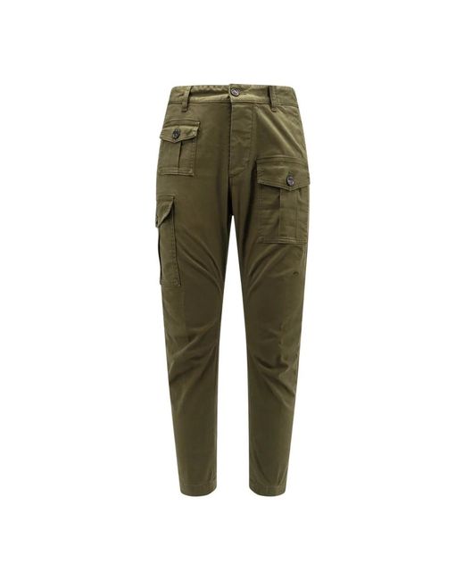 DSquared² Green Slim-Fit Trousers for men