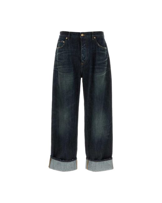 Dolce & Gabbana Blue Loose Fit Jeans for men