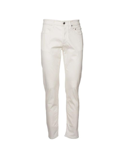 Trousers > slim-fit trousers Siviglia pour homme en coloris White