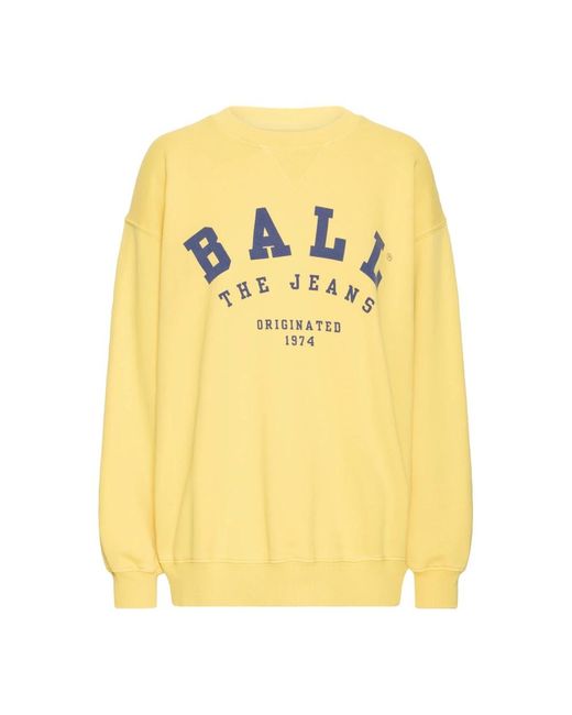 Ball Bamaldini Crew Neck Sweat in het Yellow