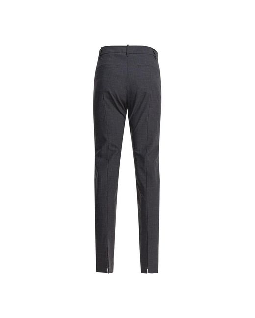 Brunello Cucinelli Gray Luxuriöse Graue Wollmischungshose