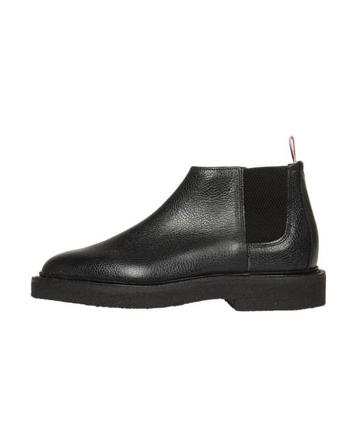 Thom Browne Black Chelsea Boots for men