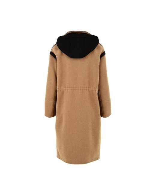 Moorer Single-Breasted Coats in het Brown
