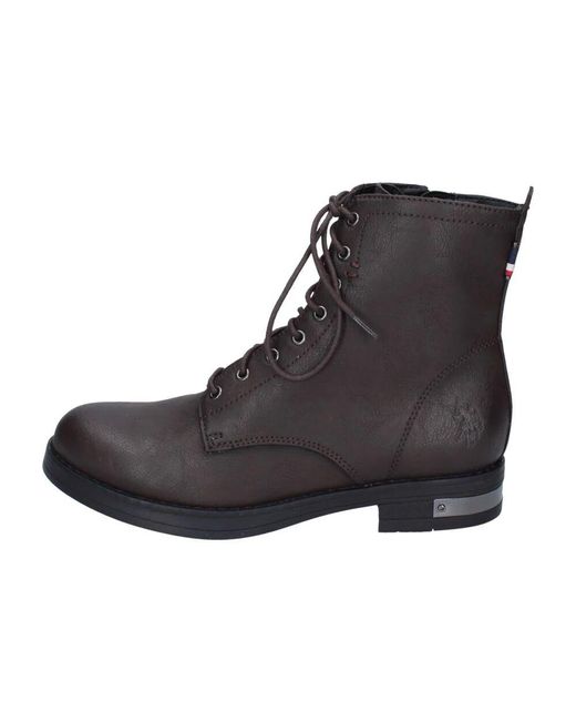 U.S. POLO ASSN. Black Lace-Up Boots
