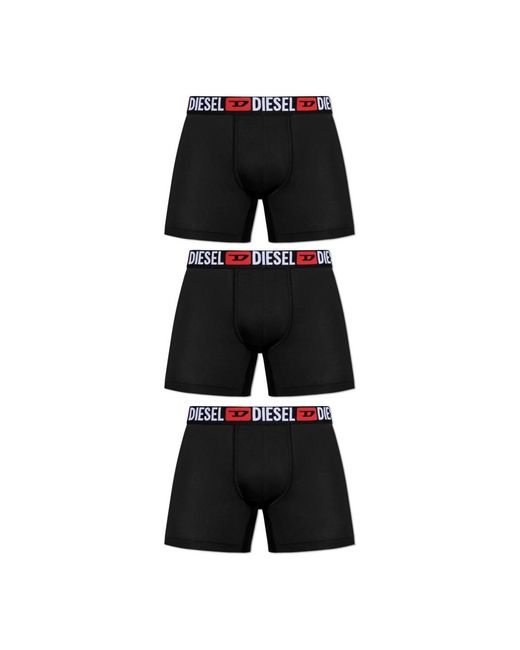 DIESEL Ondergoed ,Zwart ,Katoen Driepak Boxershorts in het Black voor heren