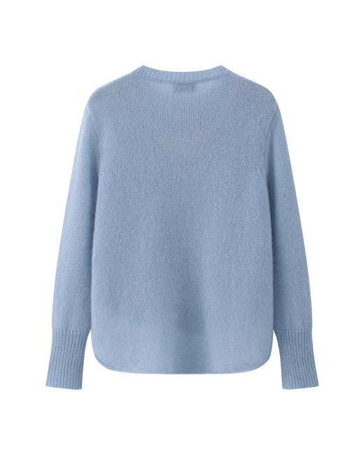LU REN Blue Cashmere Knitwear