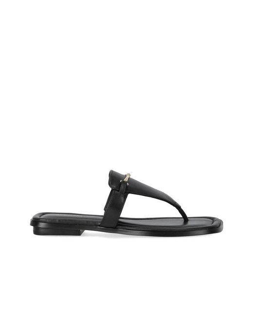 Michael Kors Black Flip Flops