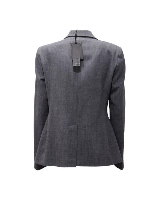 Hanita Gray Dunkelgraue Jacke Mit Futter