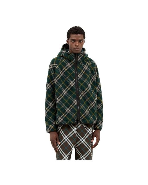 Winter Jackets di Burberry in Green da Uomo