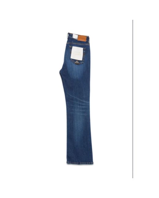 Roy Rogers Boot Cut Stone Washed Denim Jeans in het Blue