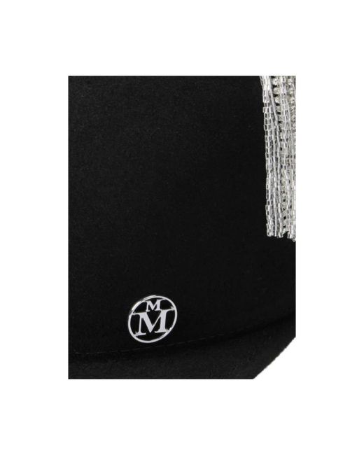 Maison Michel Black Hats & Caps