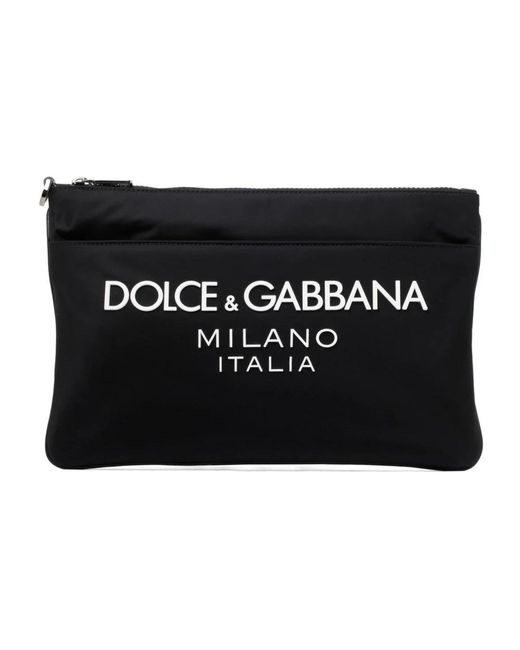 Dolce & Gabbana Black Clutches for men