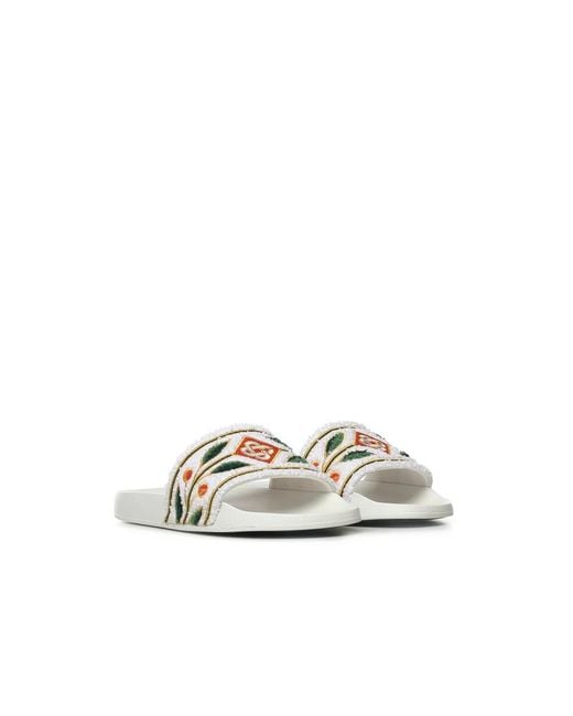 Casablanca White Sliders for men