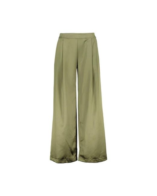 Wide Trousers Amélie & Amélie de color Green
