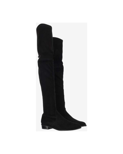 Stuart Weitzman Over-Knee Boots in het Black