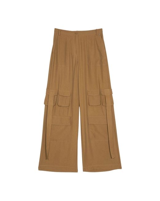 Twinset Natural Wide Trousers