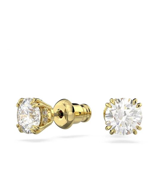 Earrings Swarovski de color Metallic