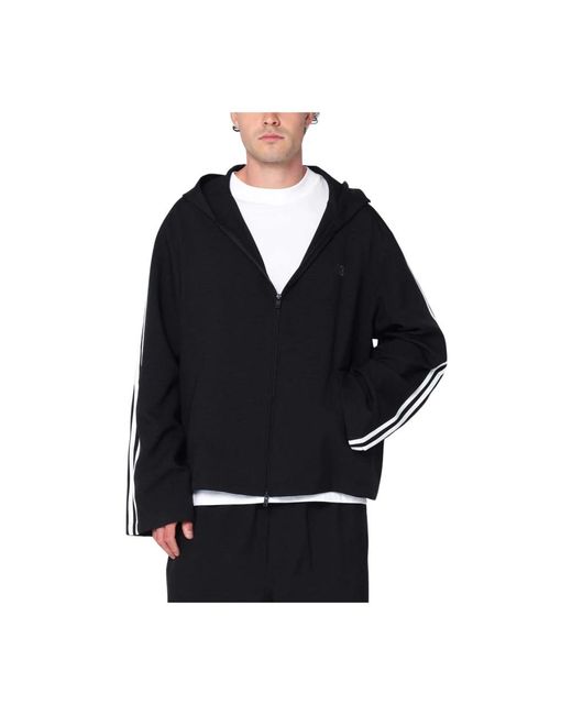 Y-3 Schwarzer Recycelter Pullover in Black für Herren