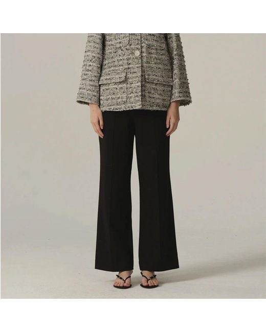 Wide Trousers di Sand in Black