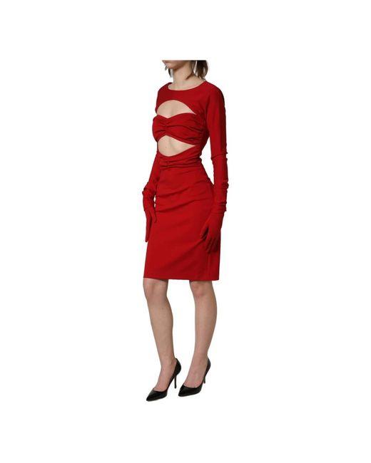 Dolce & Gabbana Red Midi Dresses