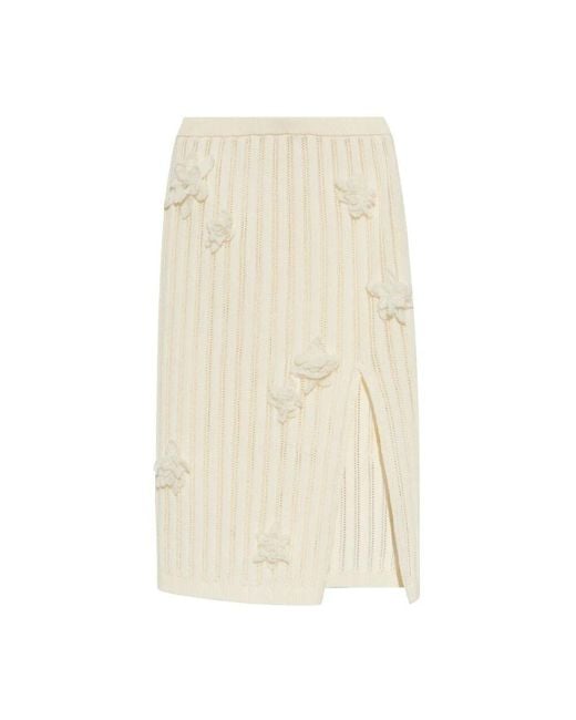 Casablanca Natural Midi Skirts