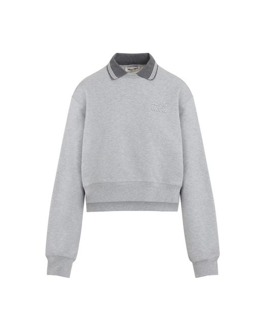 Miu Miu Gray Sweatshirts