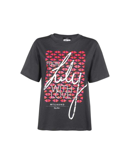 Weekend by Maxmara T-Shirts in het Black
