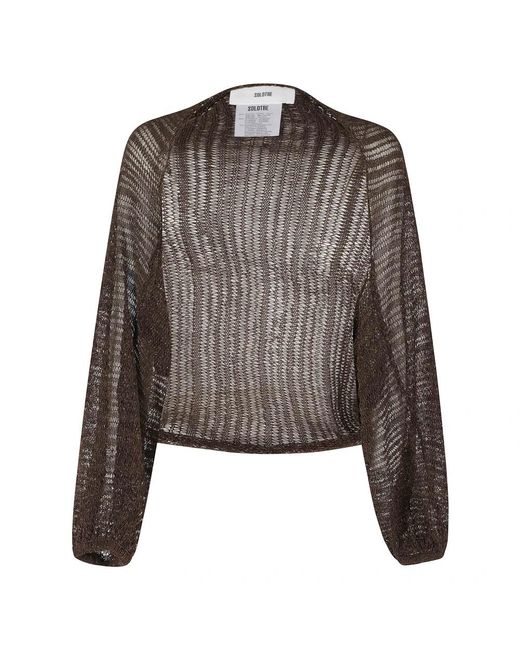 Cardigans SOLOTRE en coloris Brown