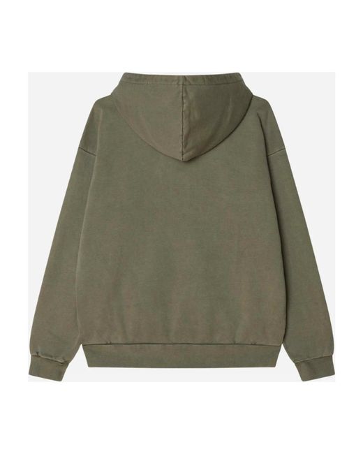 Obey Hoodies & Sweatvesten ,Groen ,Katoen Lowercase Pigment Hoodie in het Green voor heren