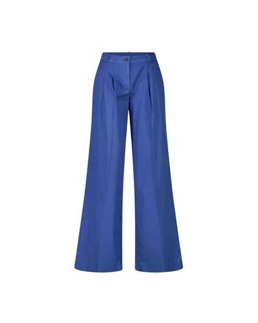 Trousers > wide trousers Kiltie en coloris Blue