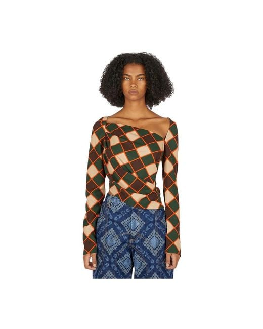 Ahluwalia Blue Long Sleeve T-Shirts
