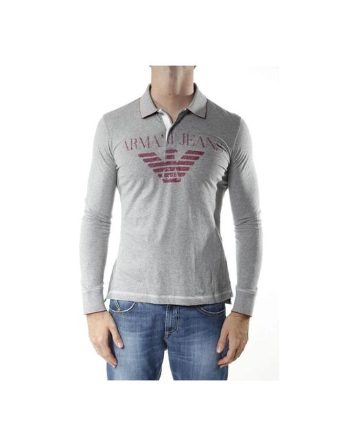 Armani Jeans Gray Polo Shirts for men
