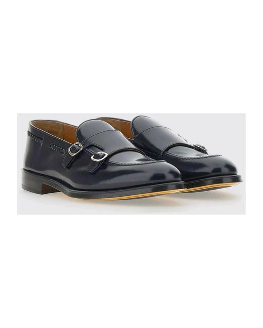 Doucal's Klassische Leder Brogue Loafers in Blue für Herren