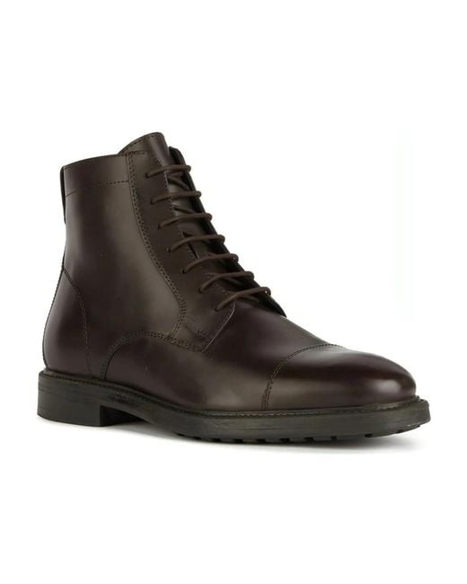 Geox Brown Lace-Up Boots for men