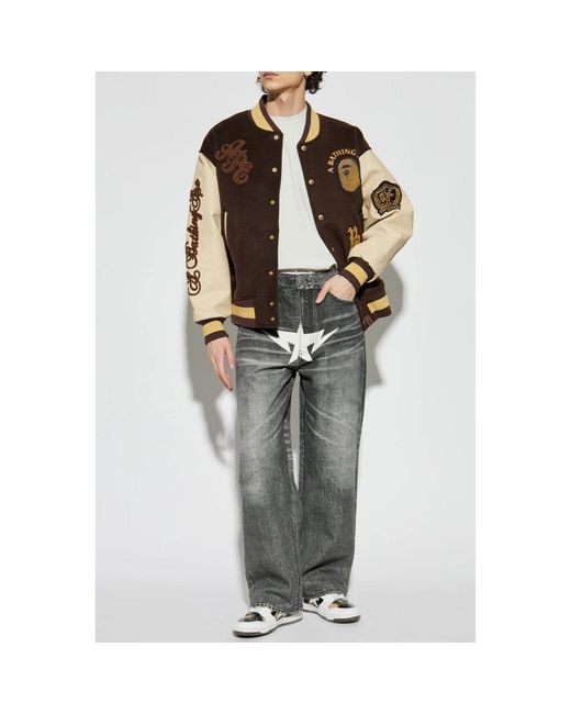 Bomber Jackets A Bathing Ape de hombre de color Brown