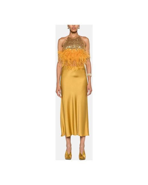 Forte_forte Yellow Midi Skirts