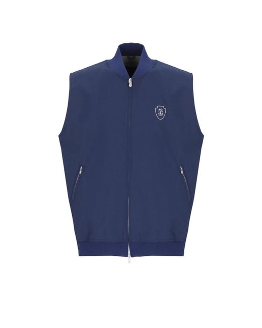 Brunello Cucinelli Blue Vests for men