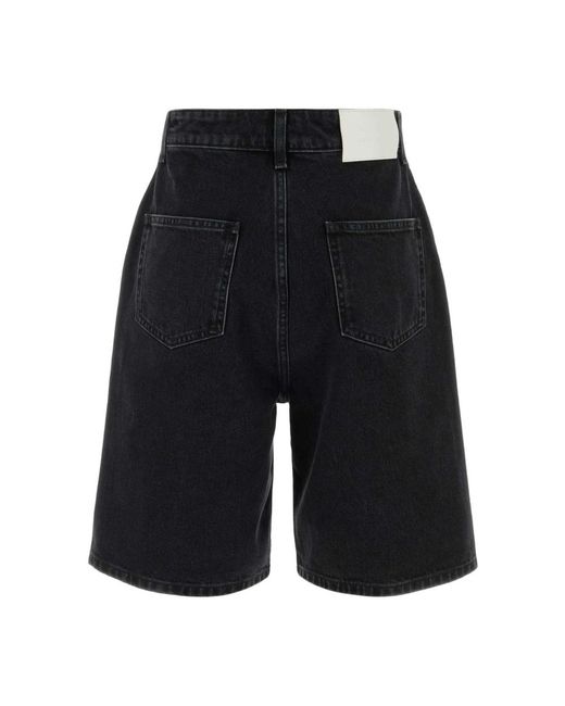 Loulou de Saison Black Denim Shorts